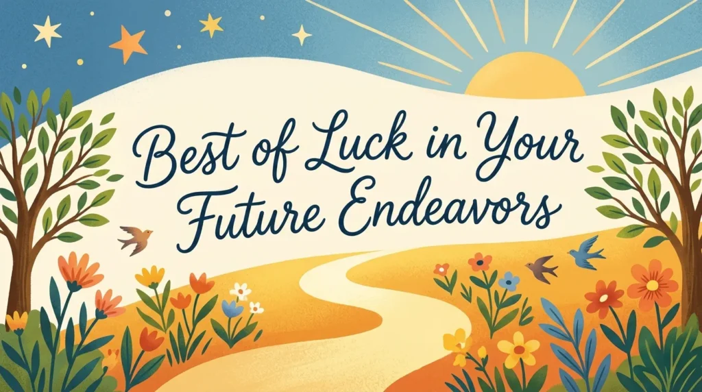 Best Wishing You Best of Luck in Your Future Endeavors Messages