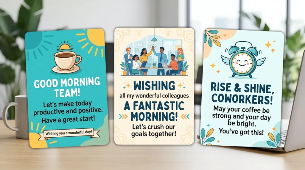 Good Morning Wishes for Colleagues and Coworkers