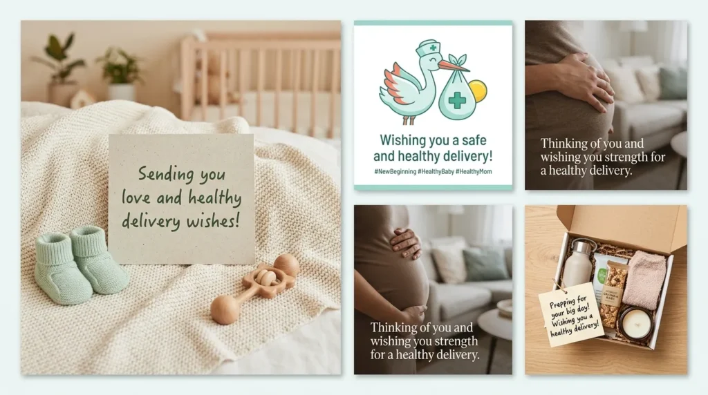 Healthy Delivery Wishes for Social Media Posts