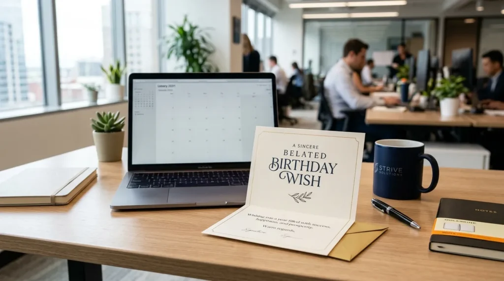 Professional Belated Birthday Wishes