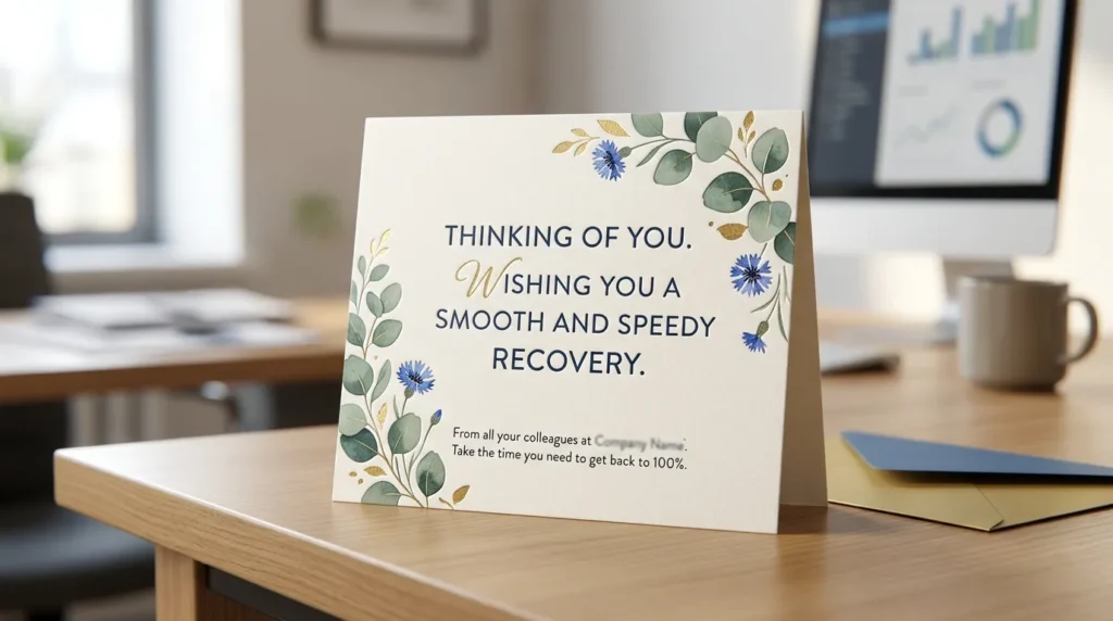 Professional Get Well Wishes for Coworkers