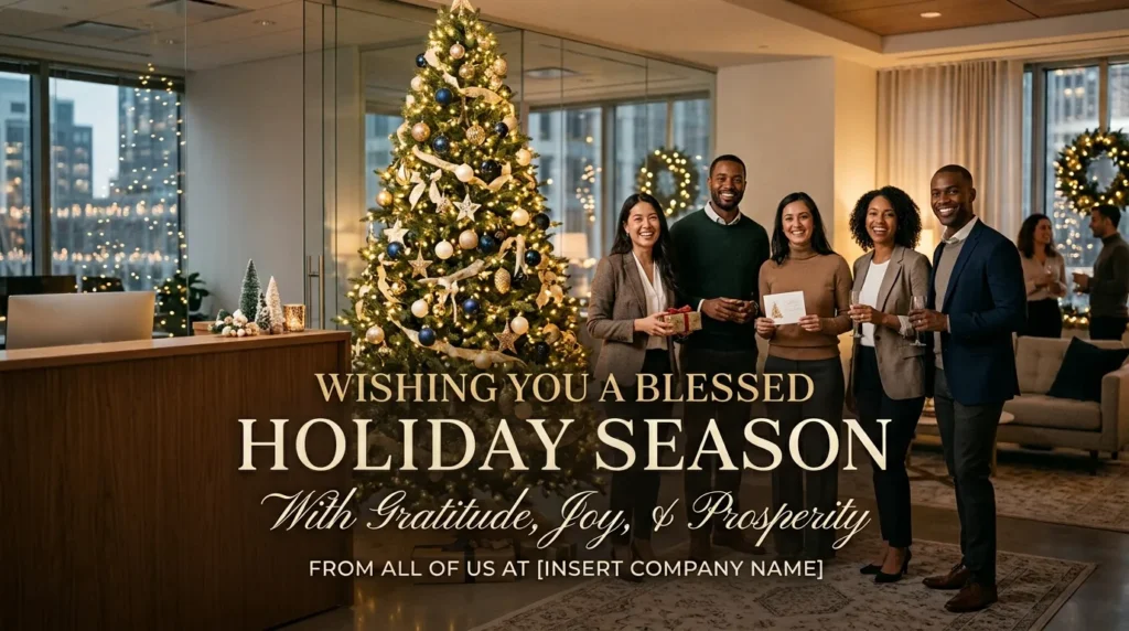 Professional Wishing You a Blessed Holiday Season Wishes