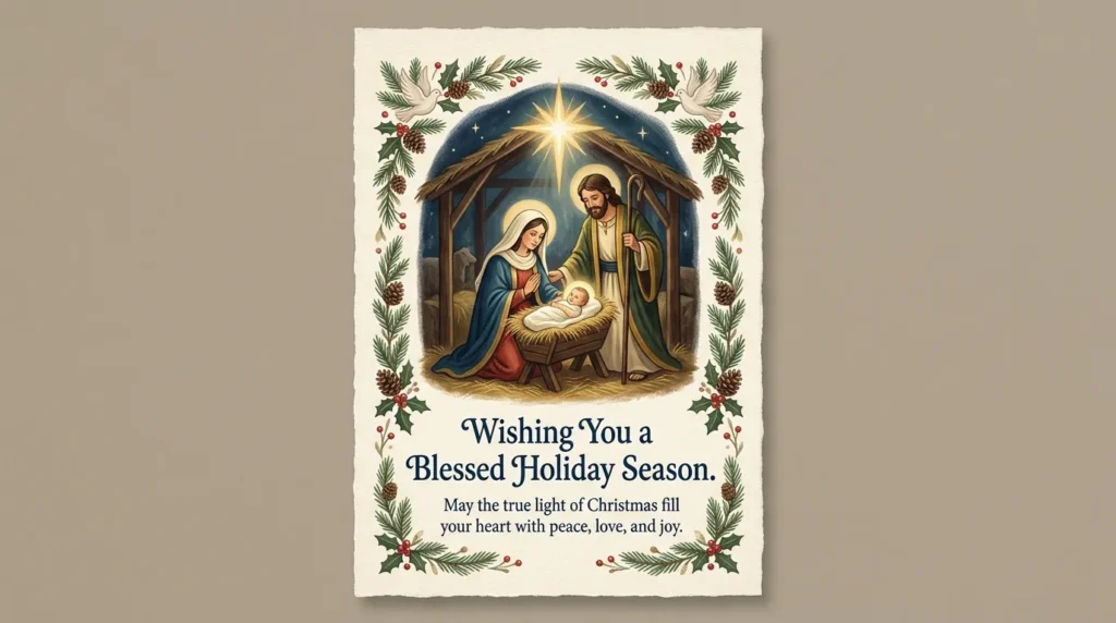 Religious Wishing You a Blessed Holiday Season Wishes