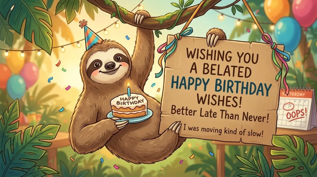 Wishing You a Belated Happy Birthday Wishes