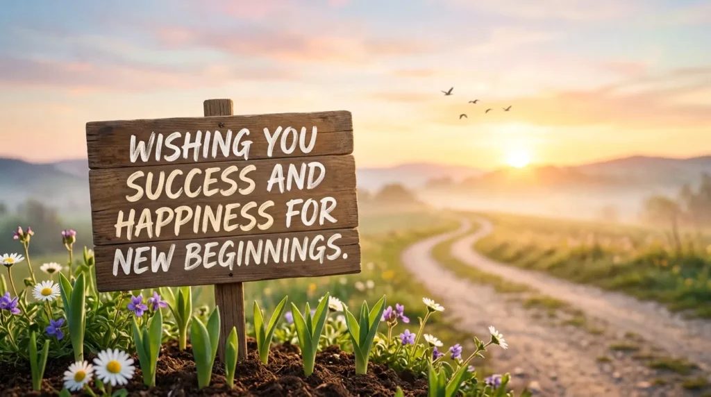 Wishing You Success and Happiness for New Beginnings