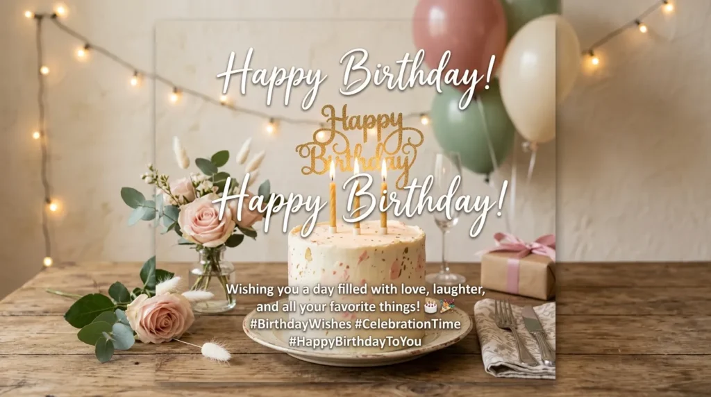 Birthday Wishes for Social Media