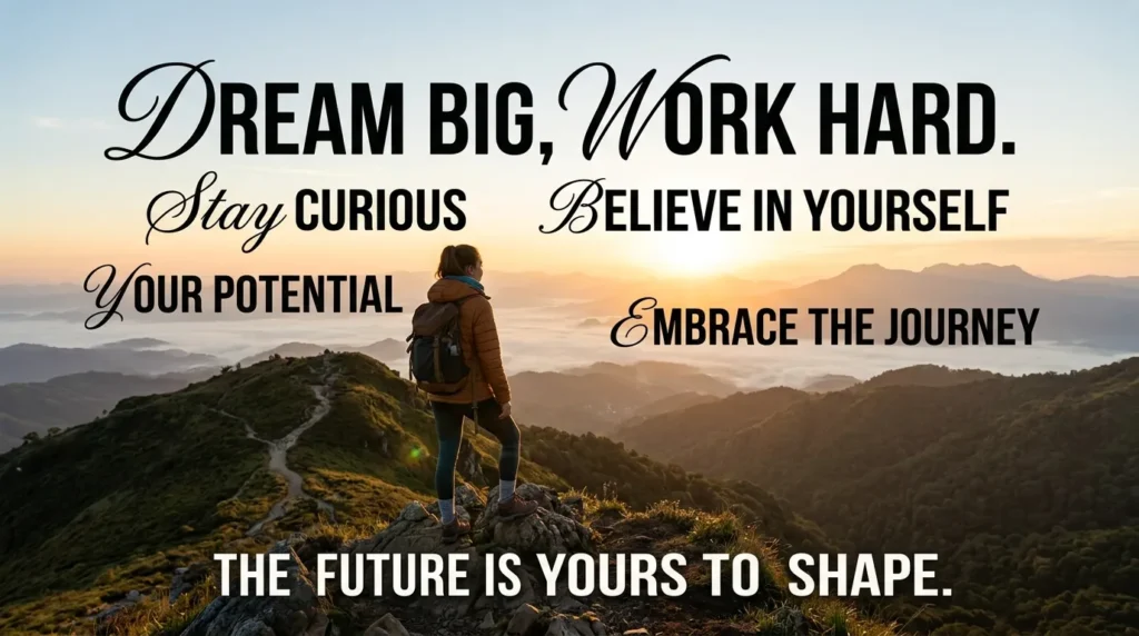 Encouraging Words for Future Success