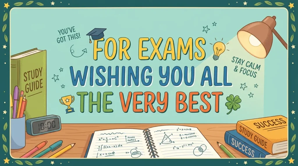 For Exams Wishing You All the Very Best