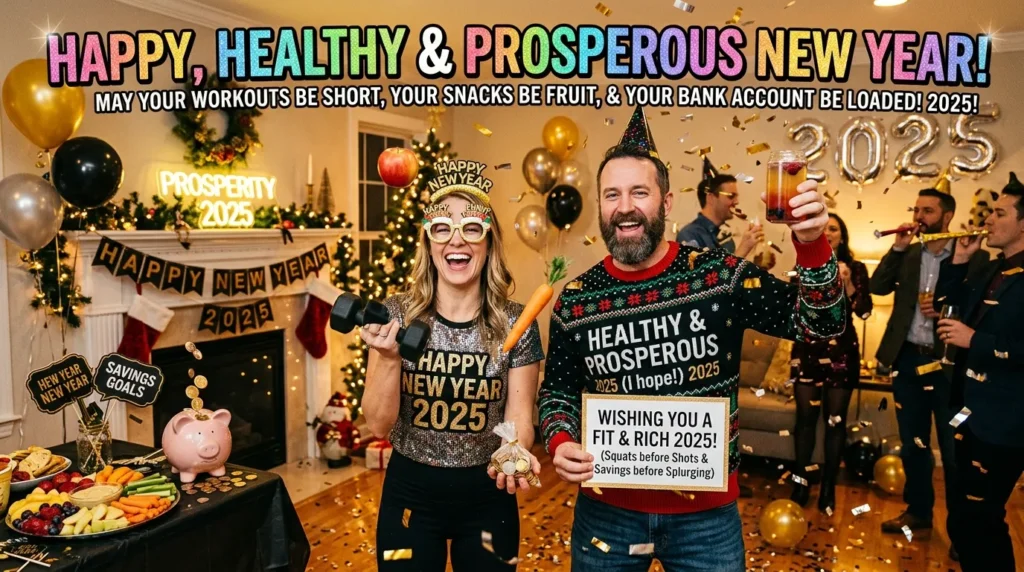 Funny Healthy and Prosperous New Year Wishes