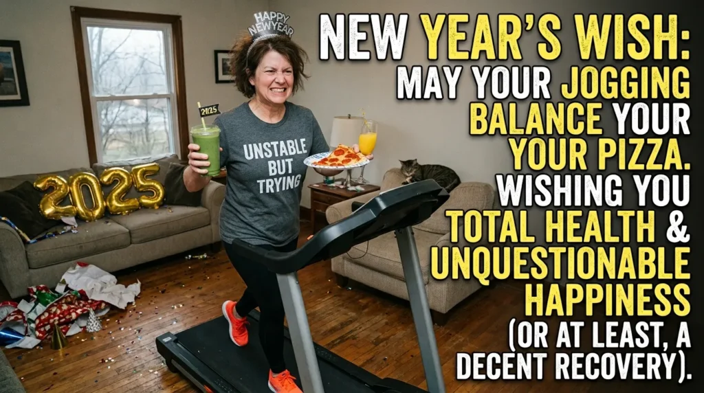 Funny New Year Wishes for Health and Happiness