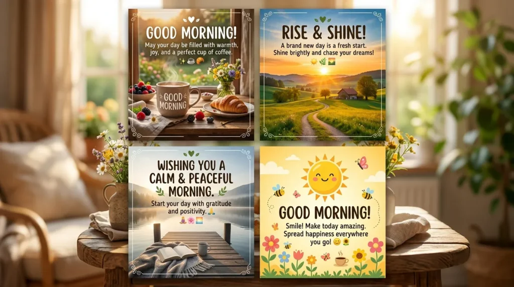 Good Morning Wishes for Social Media