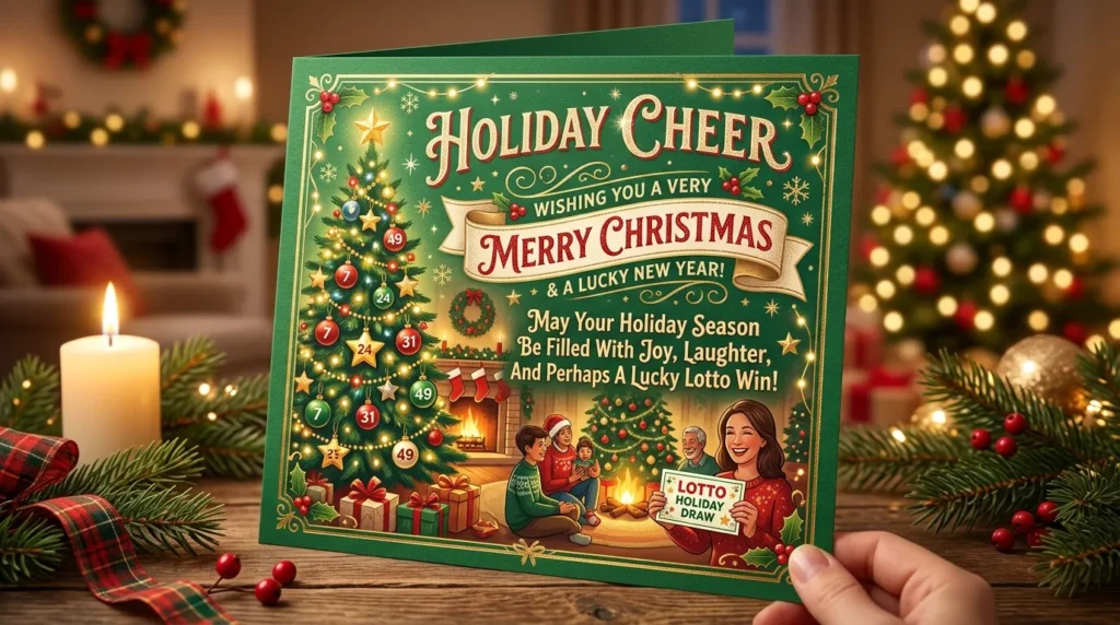 Lotto Holiday Cheer Wishes for Cards