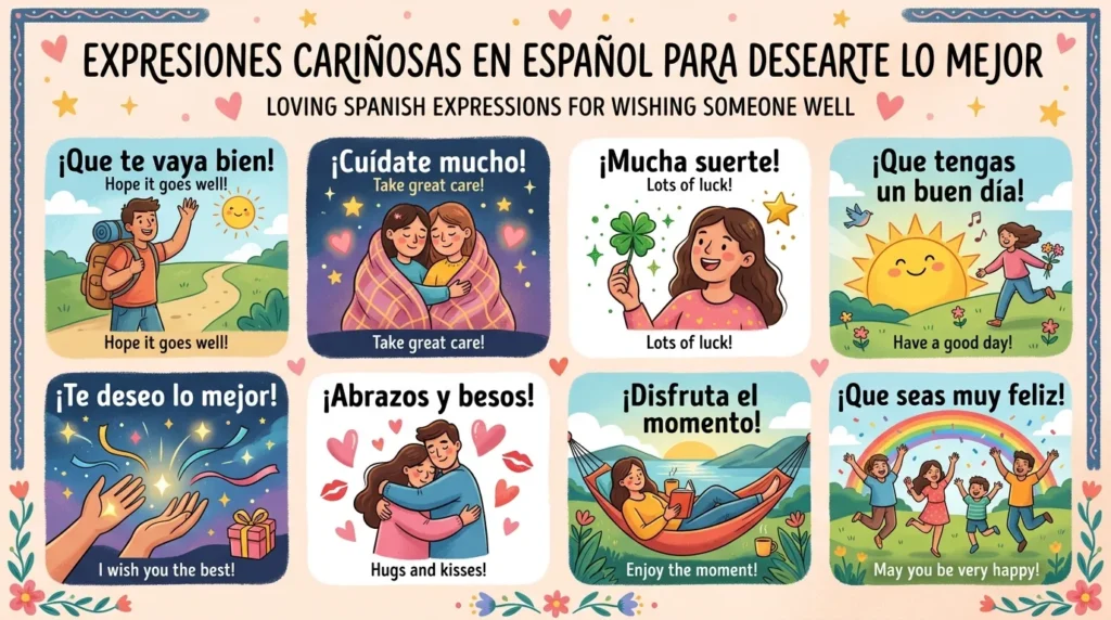 Loving Spanish Expressions for Wishing Someone Well