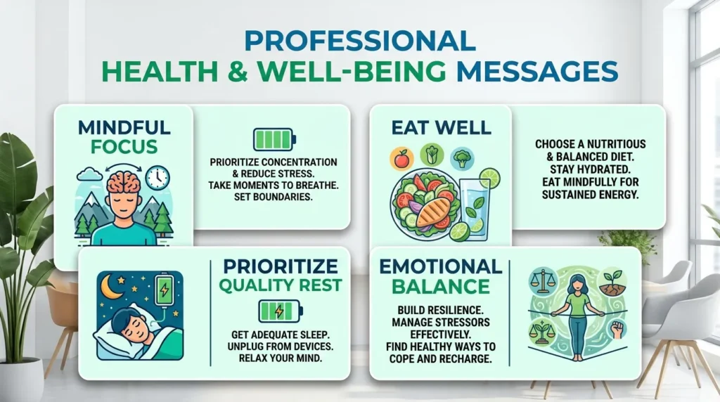 Professional Health and Well-Being Messages