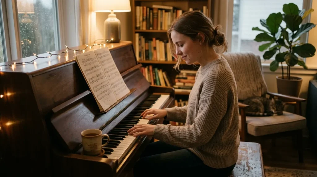Short Piano Music Wishes and Captions