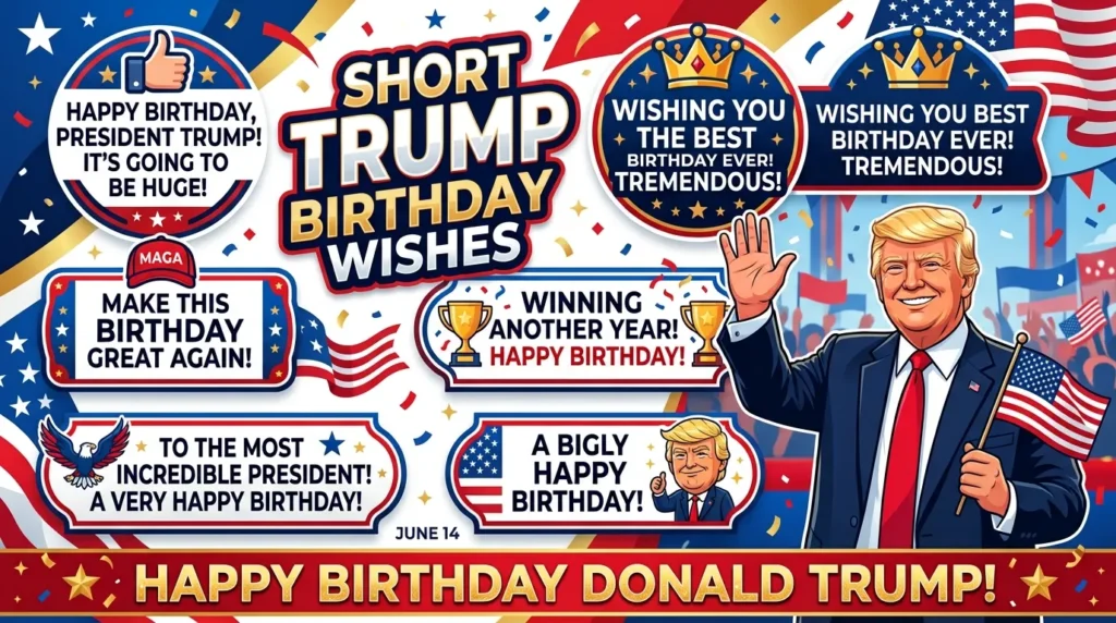 Short Trump Birthday Wishes