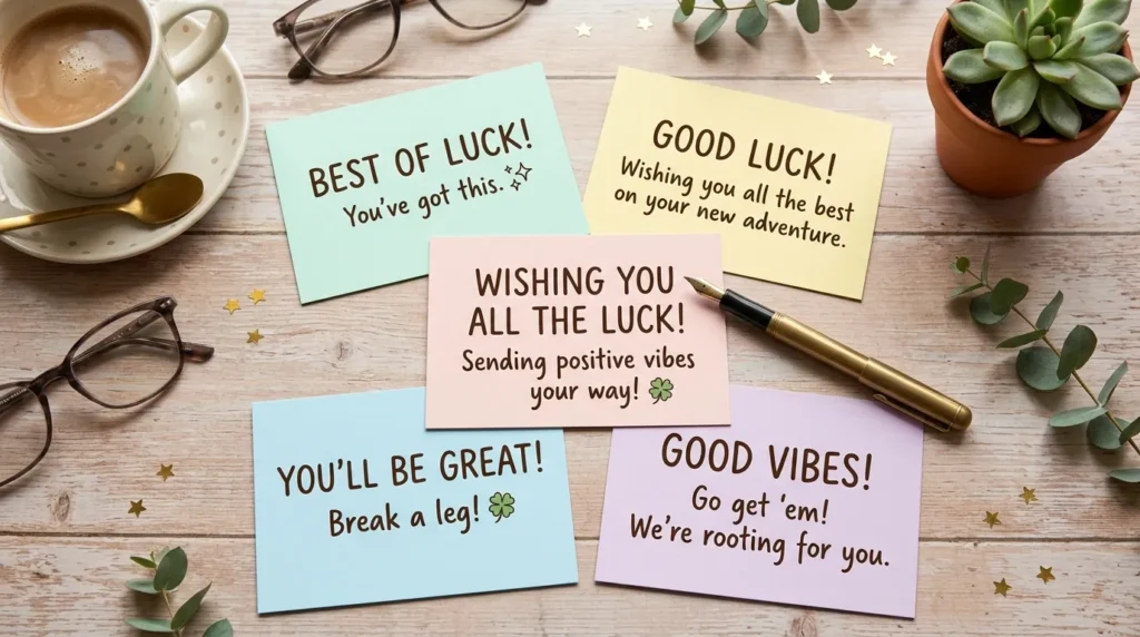 Short Wishing You All the Luck Messages