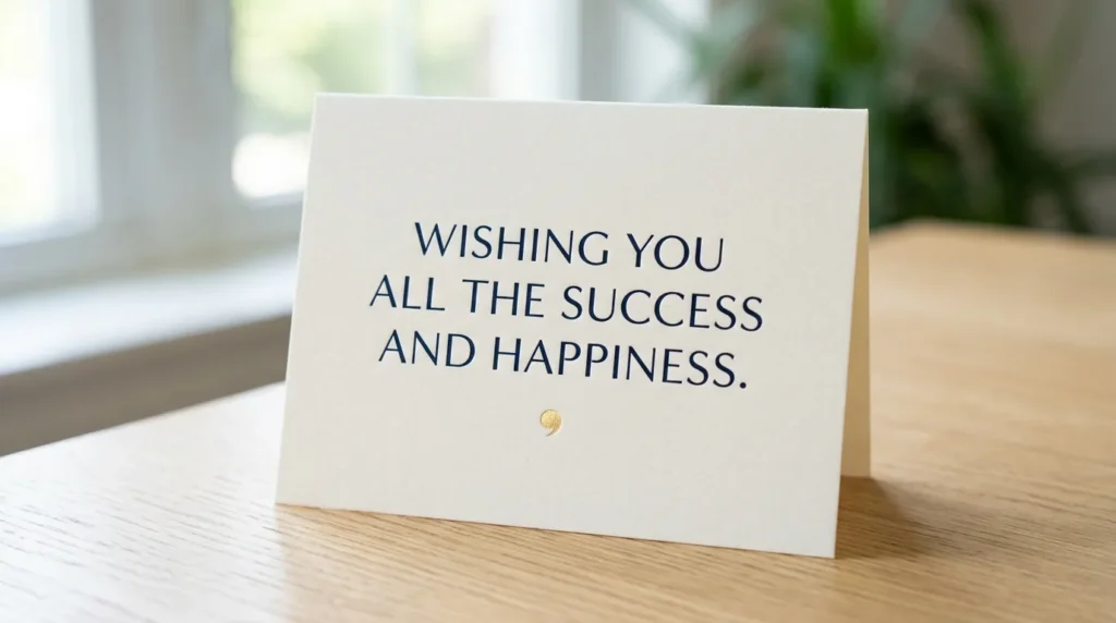 Short Wishing You All the Success and Happiness Messages