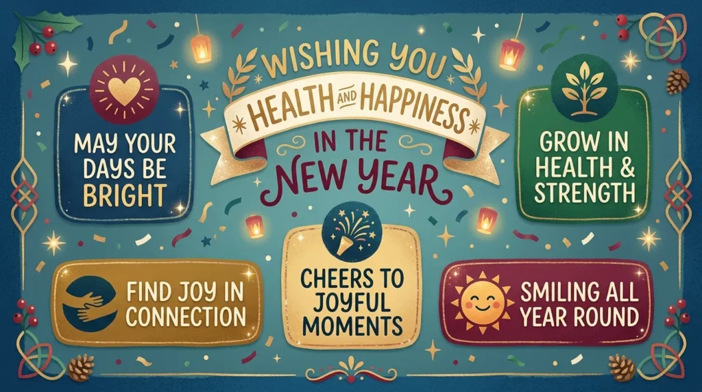 Short Wishing You Health and Happiness in the New Year Messages