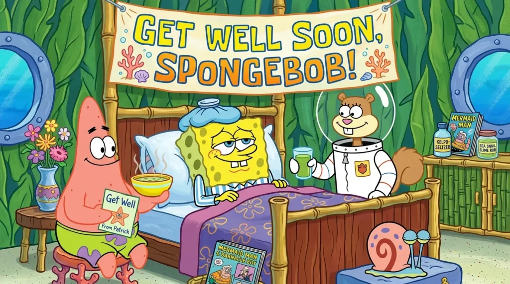 SpongeBob Get Well Soon Wishes