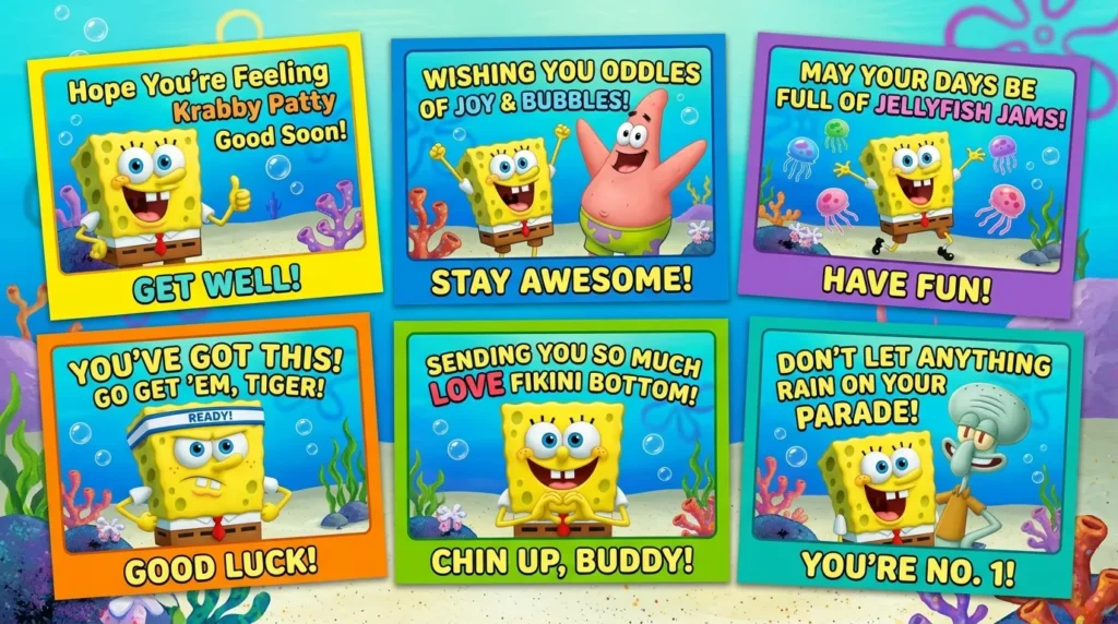SpongeBob Wishing You Well Messages