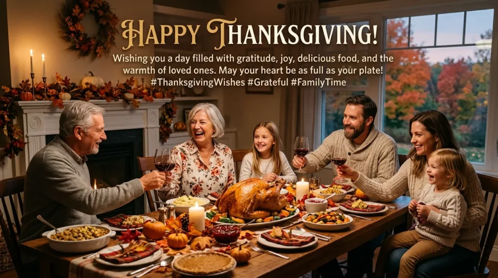 Thanksgiving Wishes for Social Media