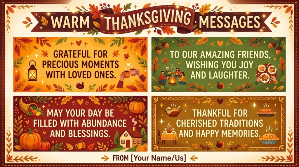 Warm Thanksgiving Messages for Everyone
