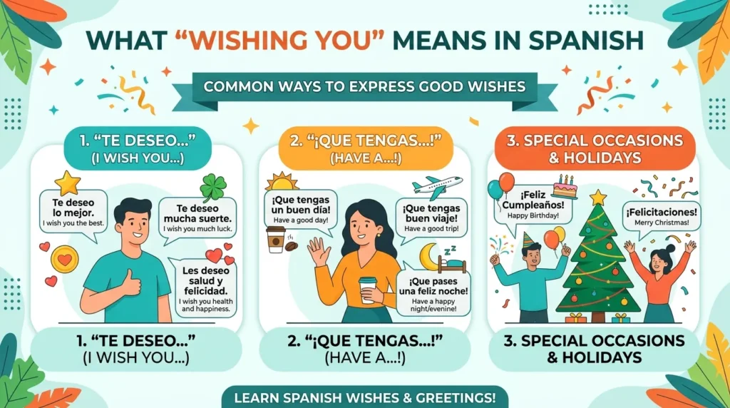 What Does Wishing You Mean in Spanish?