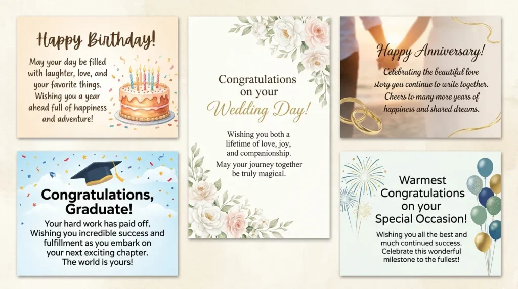 Wishes for a Birthday or Special Occasion