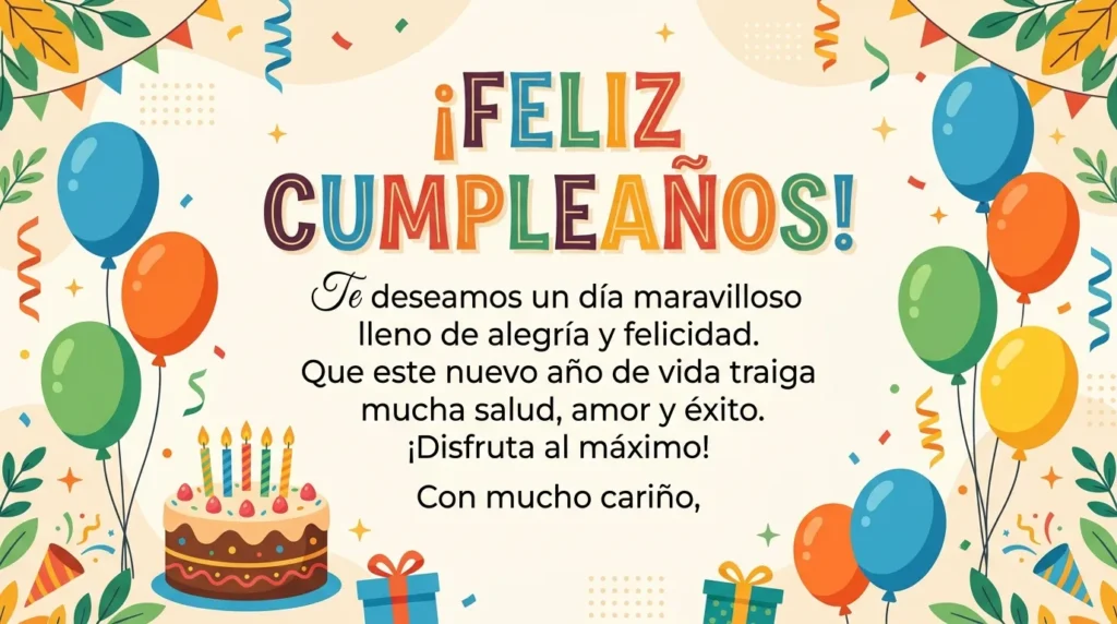 Wishing You a Happy Birthday in Spanish – Simple Wishes
