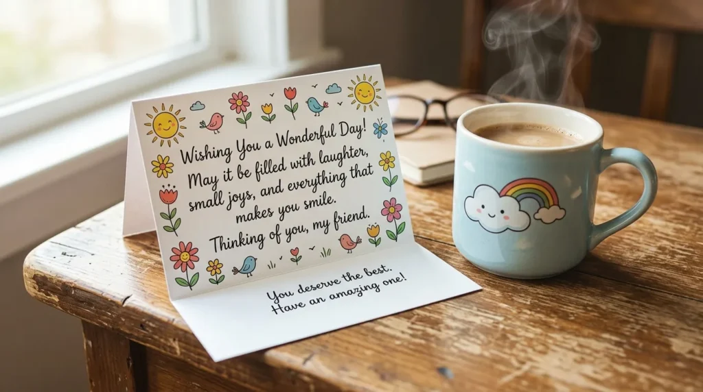Wishing You a Wonderful Day Messages for Friends