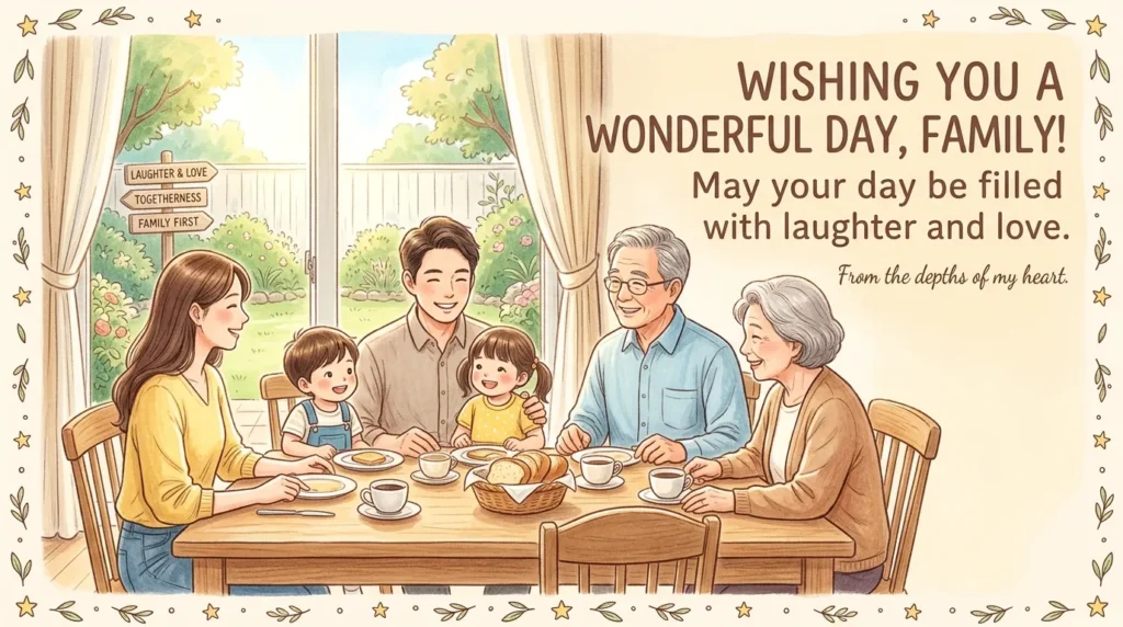 Wishing You a Wonderful Day Quotes for Family