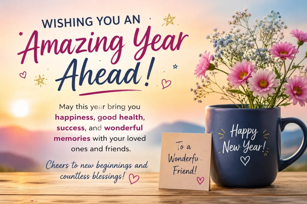 Wishing You an Amazing Year Ahead Wishes for Friends