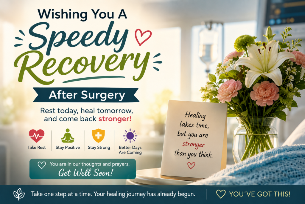 Short Wishing You a Speedy Recovery After Surgery Wishes