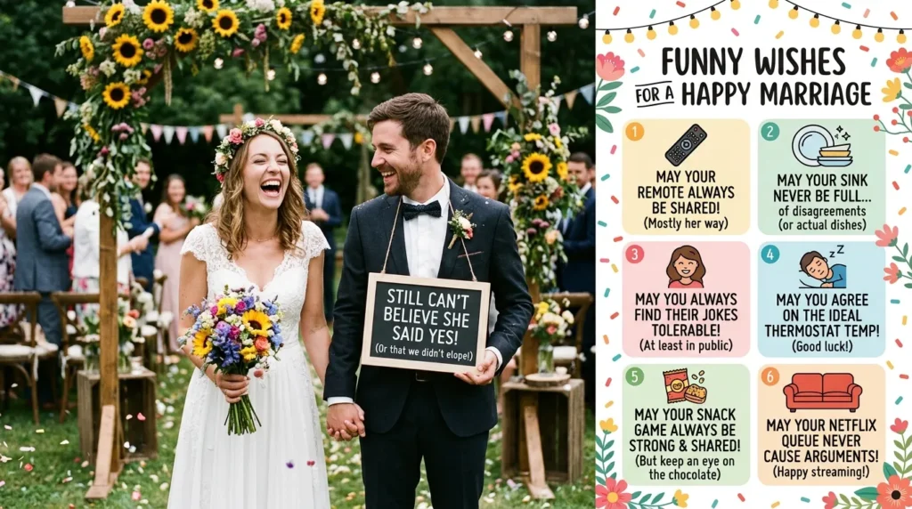 Funny Wishes for a Happy Marriage