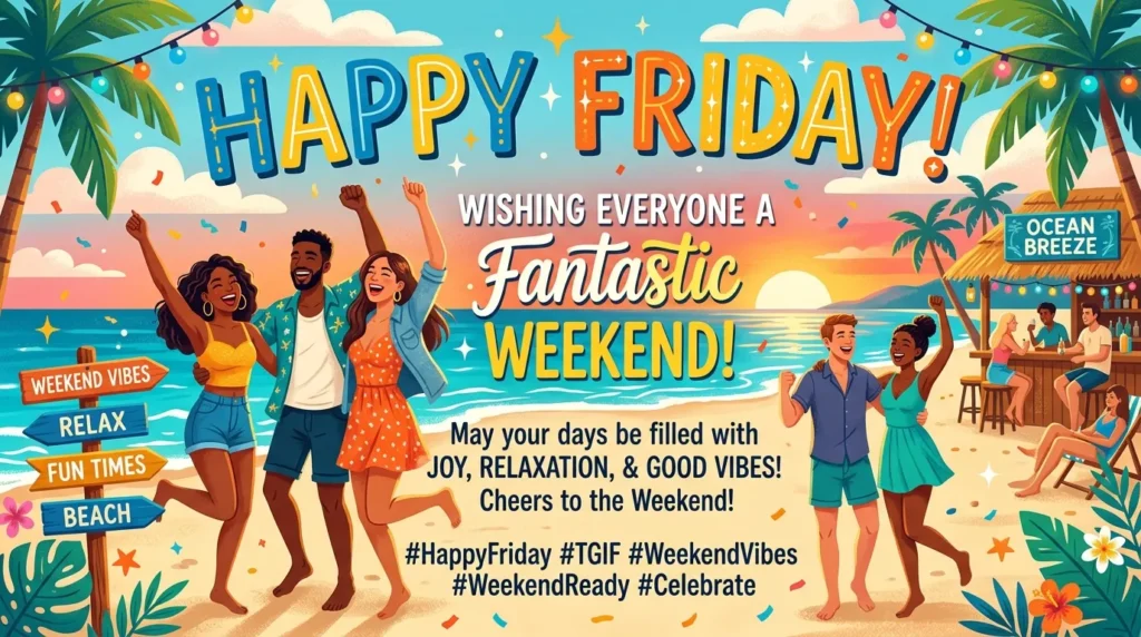 Happy Friday Wishes for Social Media