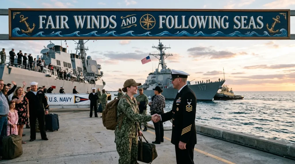 Navy Fair Winds and Following Seas Wishes