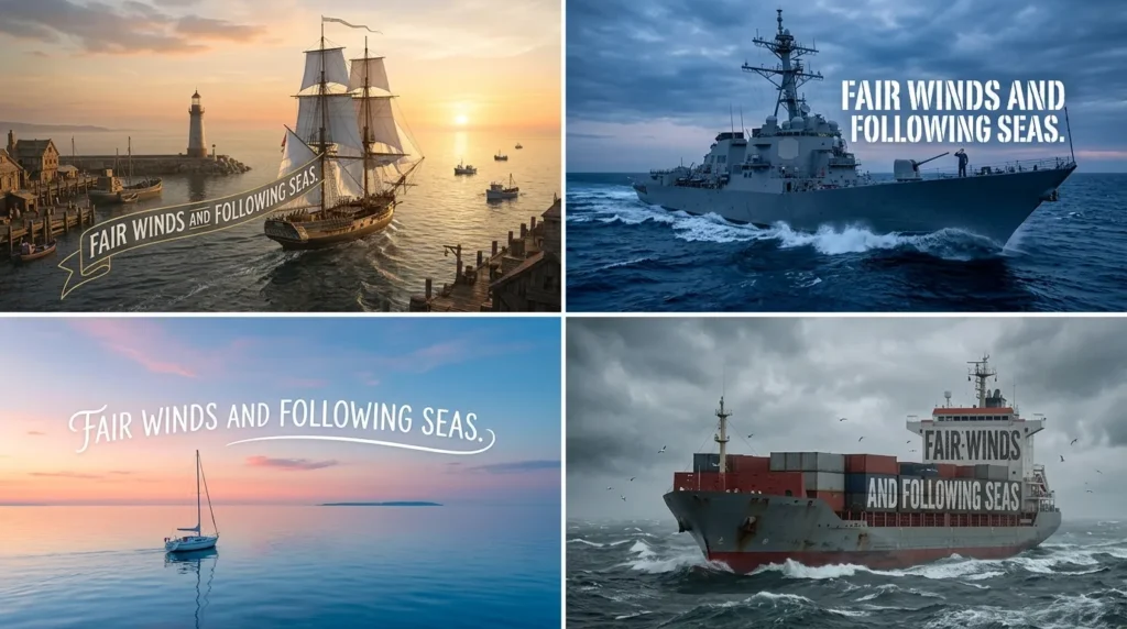 Short Fair Winds and Following Seas Messages