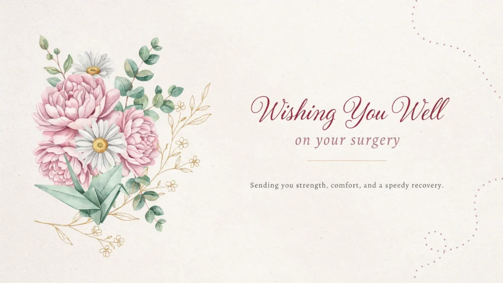 Short Wishing You Well on Your Surgery Messages