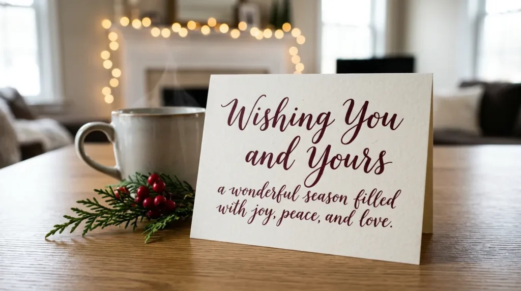 What Does Wishing You and Yours Mean?