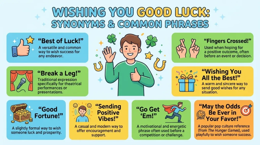 Wishing You Good Luck Synonyms