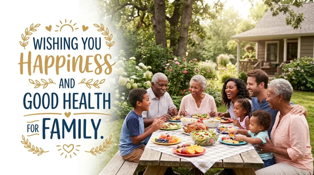 Wishing You Happiness and Good Health for Family