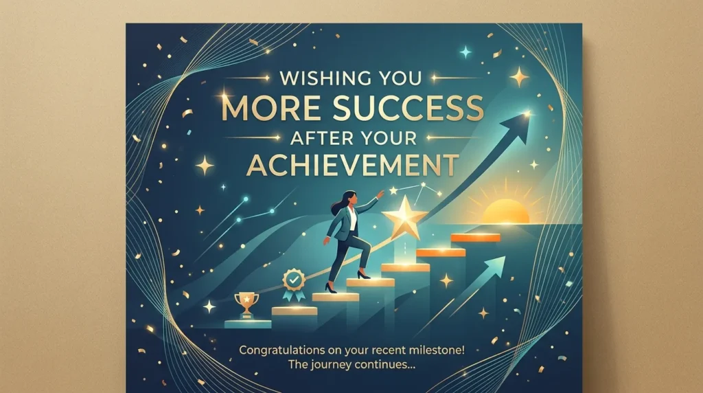 Wishing You More Success After Your Achievement