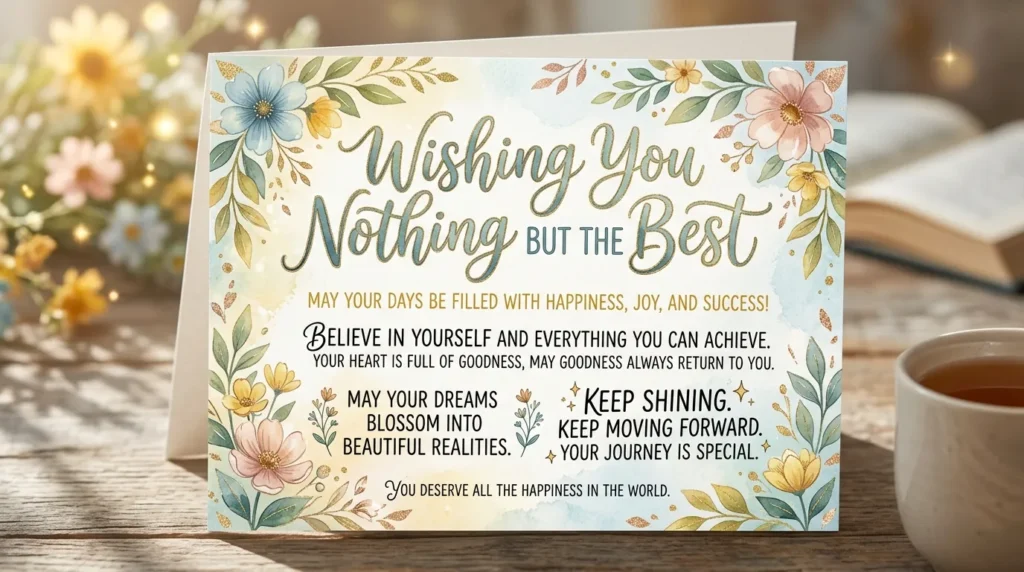 Wishing You Nothing But the Best Quotes for Someone Special