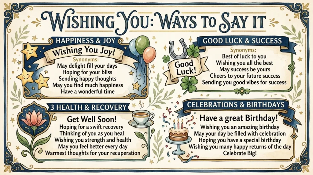Wishing You Synonyms for General Messages