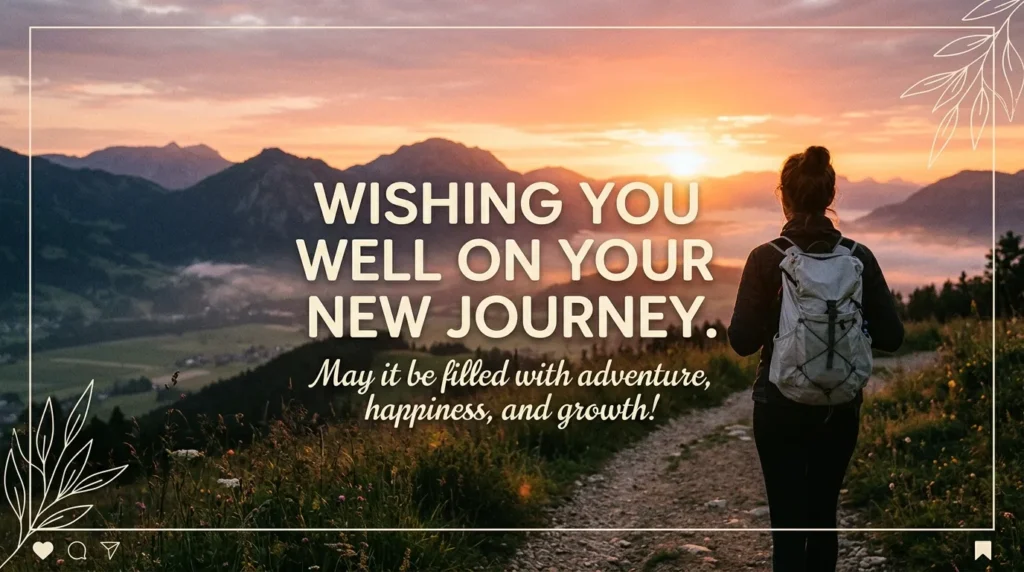 Wishing You Well on Your New Journey for Social Media