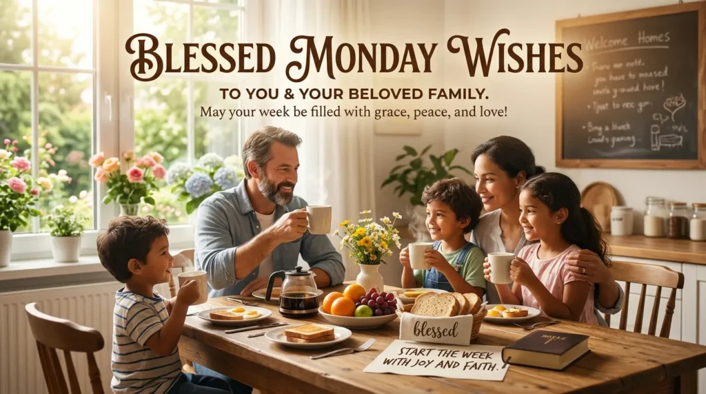 Blessed Monday Wishes for Family
