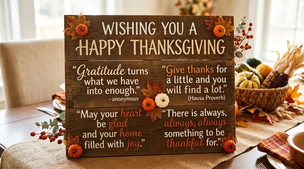 Wishing You a Happy Thanksgiving Quotes