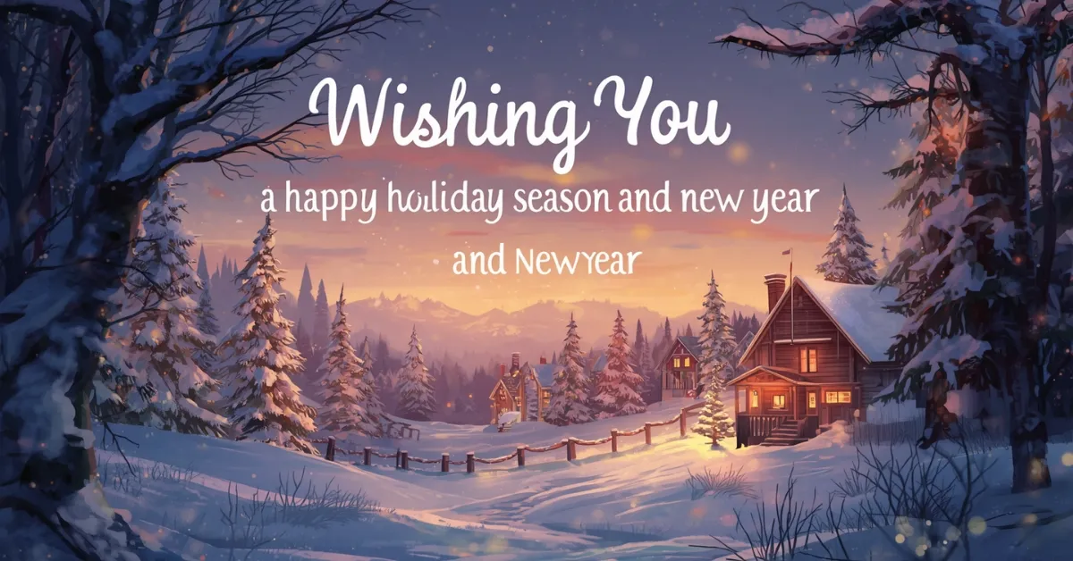 Wishing You a Happy Holiday Season and New Year