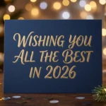 Wishing You All the Best in 2026